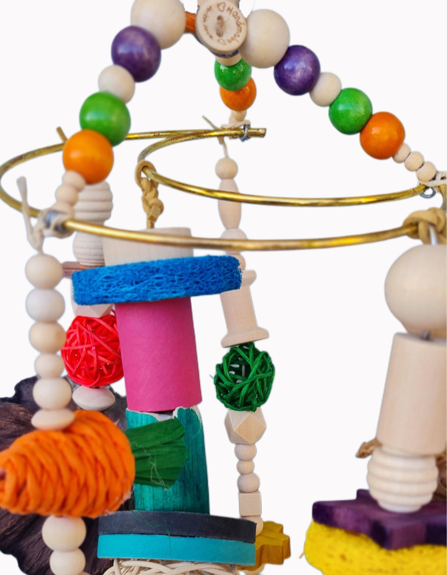 Small Feathered Forager Bird Toy - Moon