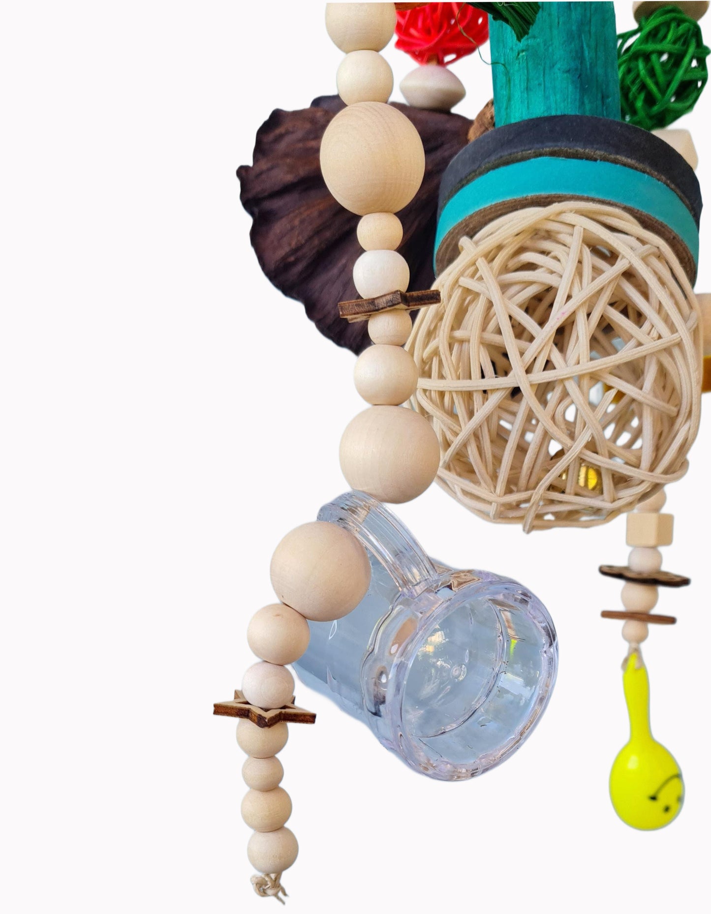 Small Feathered Forager Bird Toy - Moon